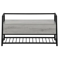 Banc - étagère à chaussures, rangement à rabat - 42