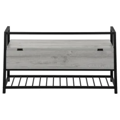 Banc - étagère à chaussures, rangement à rabat - 42