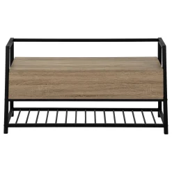 Banc - étagère à chaussures, rangement à rabat - 42
