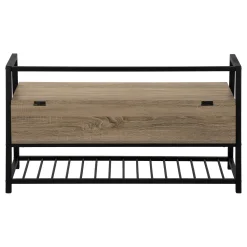 Banc - étagère à chaussures, rangement à rabat - 42