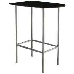 Bar maison - 24"x 36", noir, métal argent gagne-place - Monarch