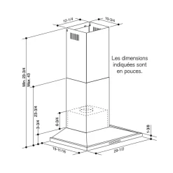 BROAN Hotte cheminée Cheminée Acier inoxydable 30