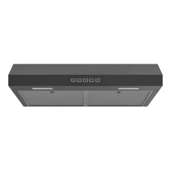 BROAN Hotte Standard Inox noir 30" , 350 PI3/MIN-GLA2303BLS