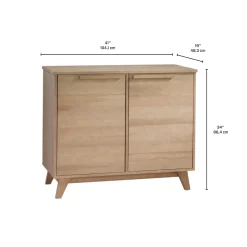 Buffet avec 2 portes - grège