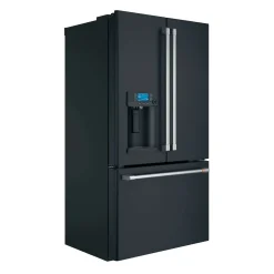 CAFE Réfrigérateur 22,1 pi3 36 po Noir Congélateur en bas, Portes françaises - CYE22TP3MD1