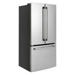 CAFE Réfrigérateur 18,6 pi3 33 po Acier inoxydable Congélateur en bas, Portes françaises - CWE19SP2NS1