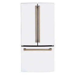CAFE Réfrigérateur 18,6 pi3 33 po Blanc Congélateur en bas, Portes françaises - CWE19SP4NW2