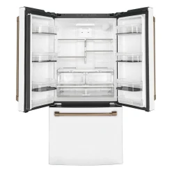 CAFE Réfrigérateur 18,6 pi3 33 po Blanc Congélateur en bas, Portes françaises - CWE19SP4NW2