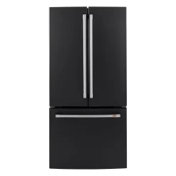 CAFE Réfrigérateur 18,6 pi3 33 po Noir Congélateur en bas, Portes françaises - CWE19SP3ND1