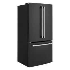 CAFE Réfrigérateur 18,6 pi3 33 po Noir Congélateur en bas, Portes françaises - CWE19SP3ND1