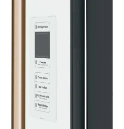 CAFE Réfrigérateur 23,1 pi3 36 po Blanc Congélateur en bas, Portes françaises - CWE23SP4MW2