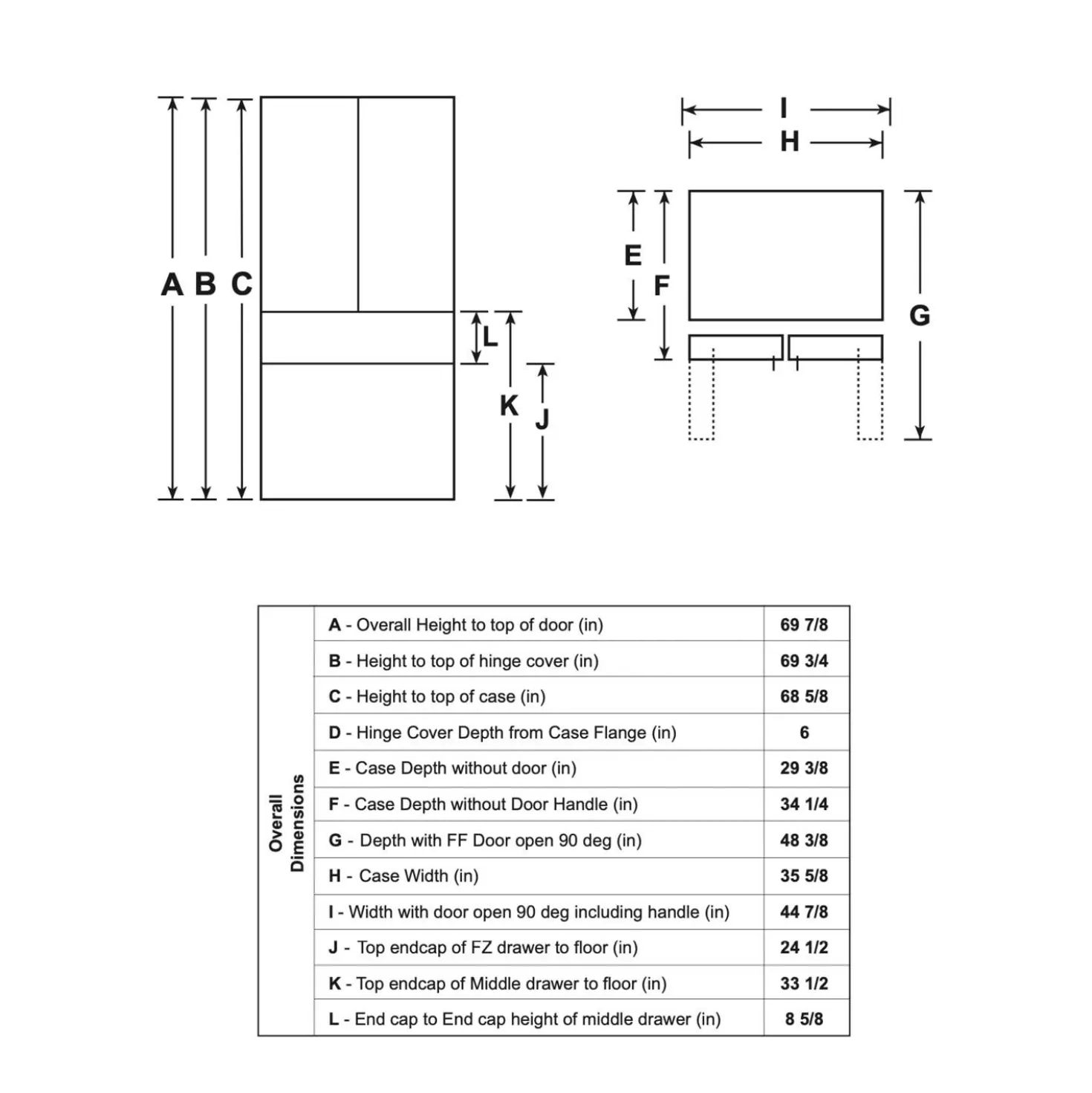 CAFE Réfrigérateur 27,8 pi3 36 po Acier inoxydable Congélateur en bas, Portes françaises - CVE28DP2NS1