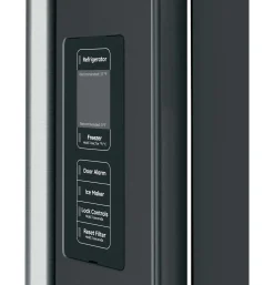 CAFE Réfrigérateur 23,1 pi3 36 po Noir Congélateur en bas, Portes françaises - CWE23SP3MD1