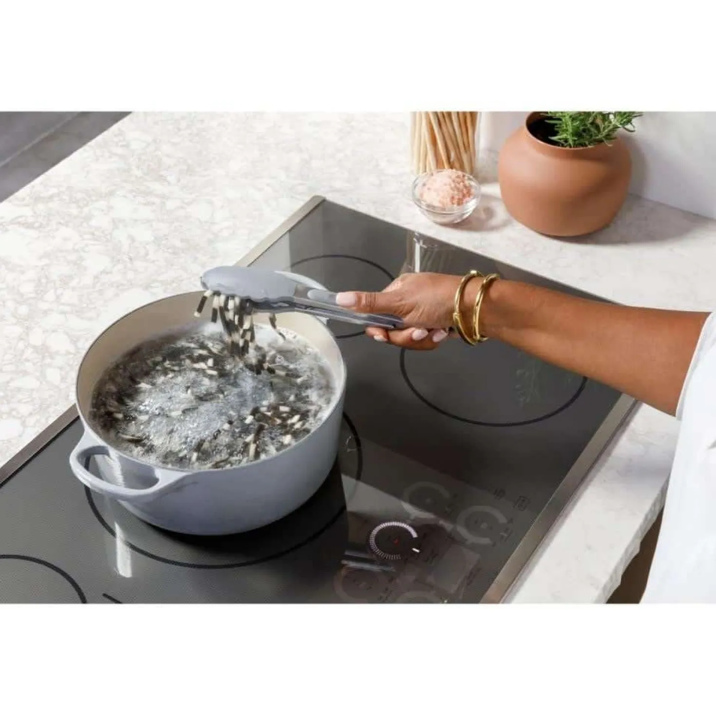 CAFE Table de cuisson Induction Acier inoxydable 36" Acier inoxydable - CHP90362TSS