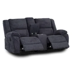 Causeuse inclinable avec console et porte-gobelets