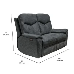Causeuse inclinable électrique - gris