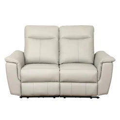 Causeuse inclinable électrique en cuir véritable