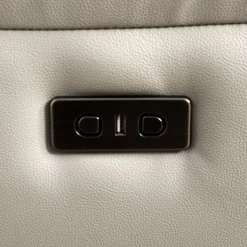 Causeuse inclinable électrique en cuir véritable
