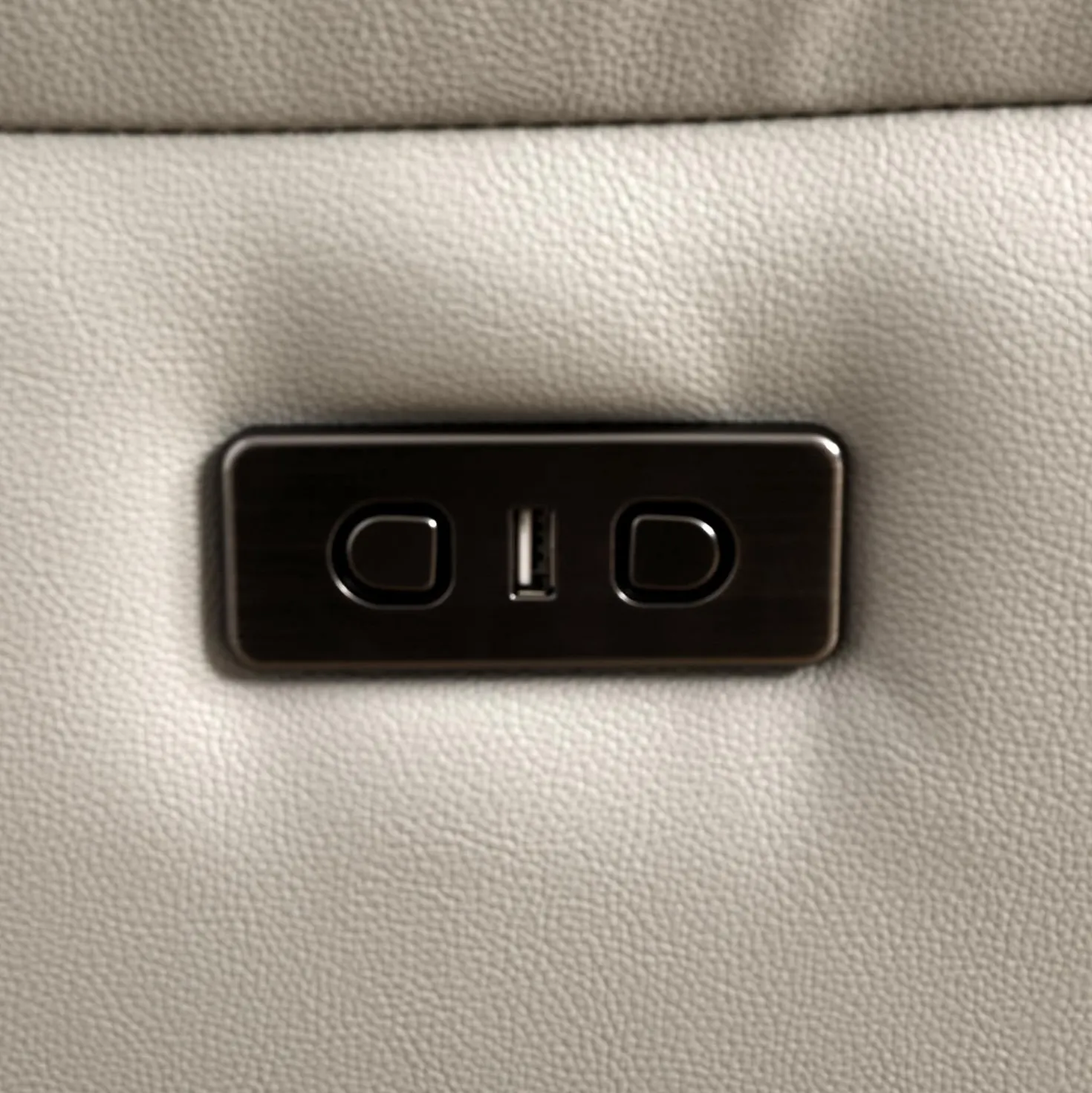 Causeuse inclinable électrique en cuir véritable