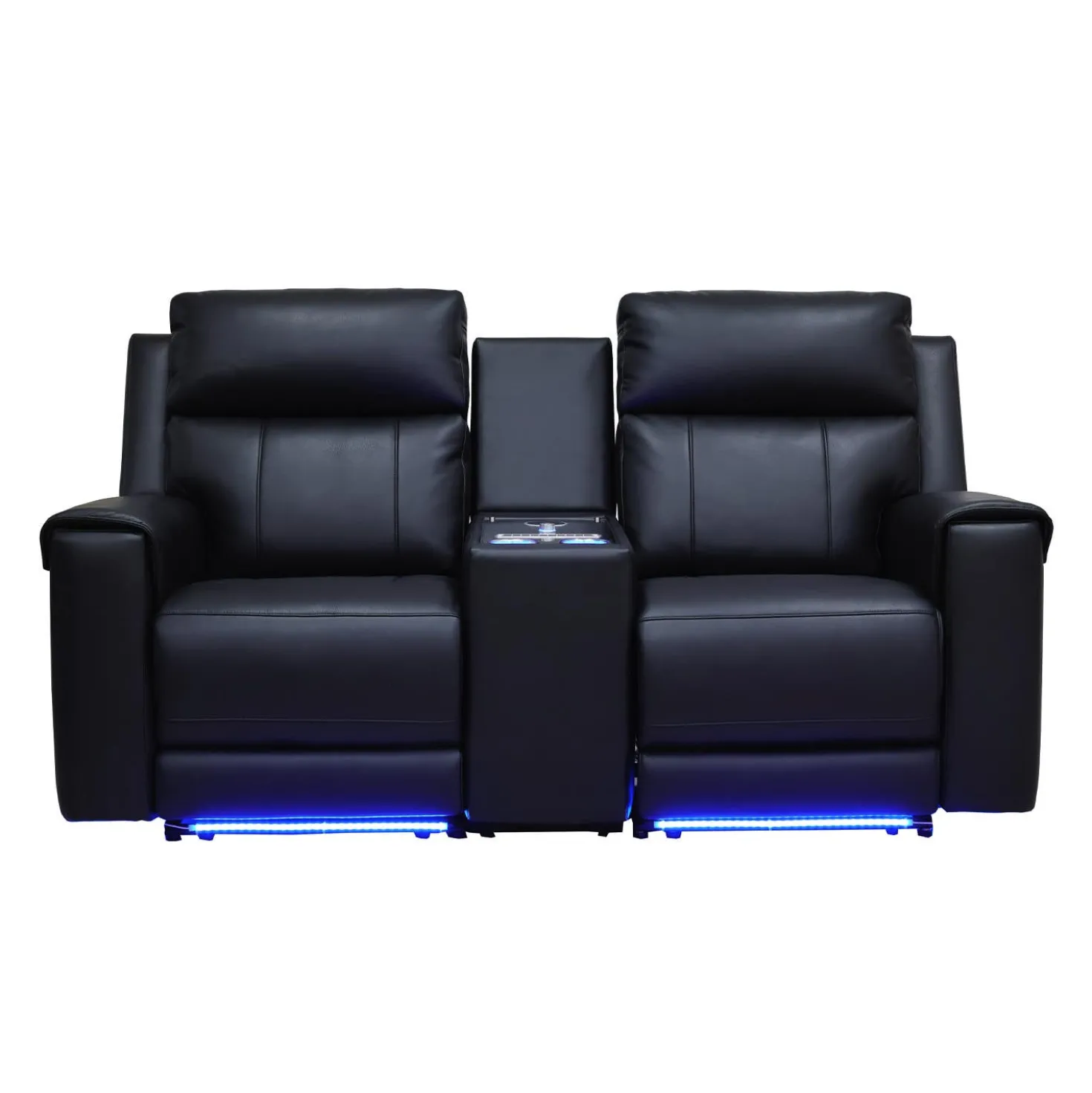 Causeuse inclinable électrique avec massage, chaleur, console et système de son intégré