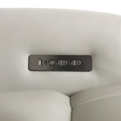 Causeuse électrique inclinable en cuir véritable
