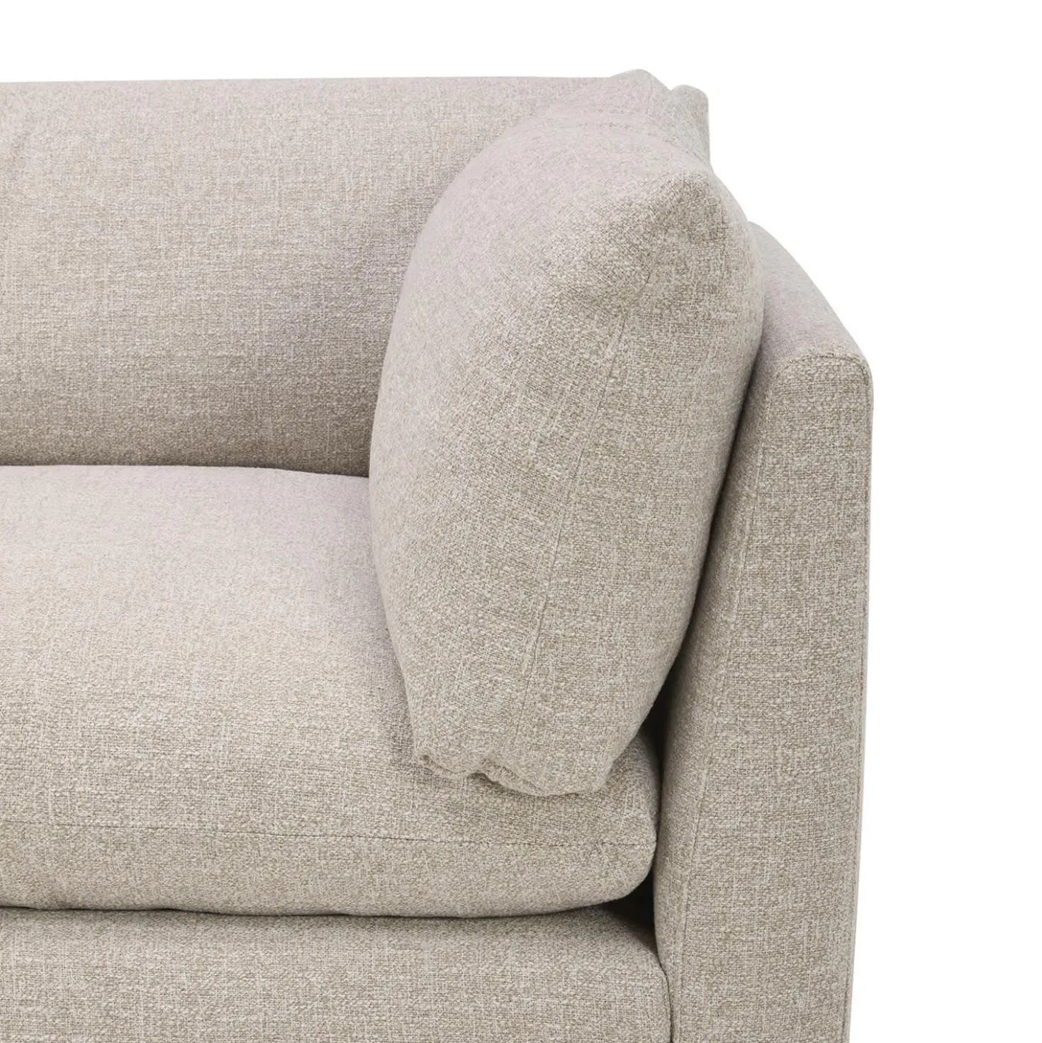 Causeuse modulaire avec ottoman - 3 mcx