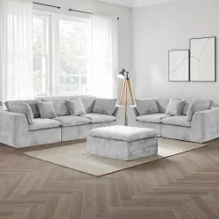 Causeuse modulaire en mousse roulée et compressée Sealy - 2 mcx