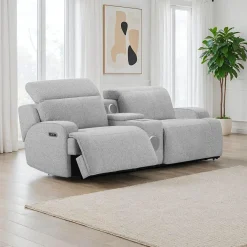 Causeuse modulaire inclinable électrique et console avec système audio intégré - 3 mcx