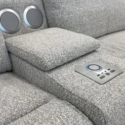 Causeuse modulaire inclinable électrique et console avec système audio intégré - 3 mcx