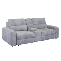 Causeuse modulaire électrique avec sièges coulissants et console- 3 mcx