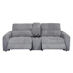 Causeuse modulaire électrique inclinable et console - 3 mcx