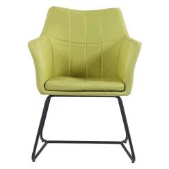 Chaise avec piètement en métal - vert lime