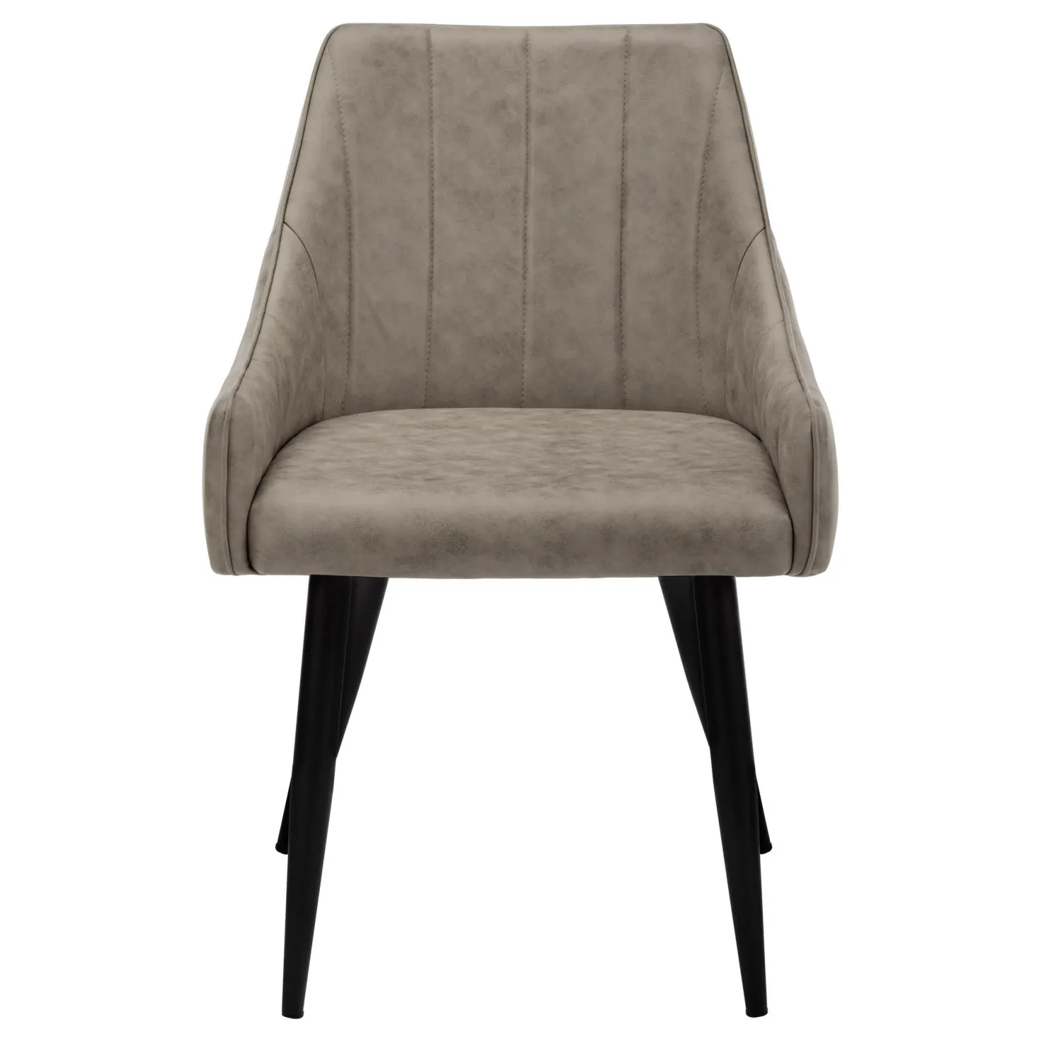 Chaises avec accoudoirs bas (bte de 2) - taupe - Monarch