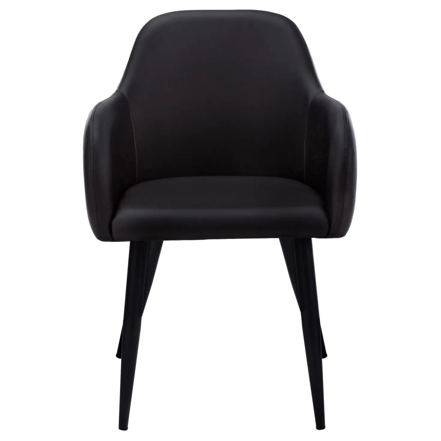 Chaises avec accoudoirs (bte de 2) - noir - Monarch
