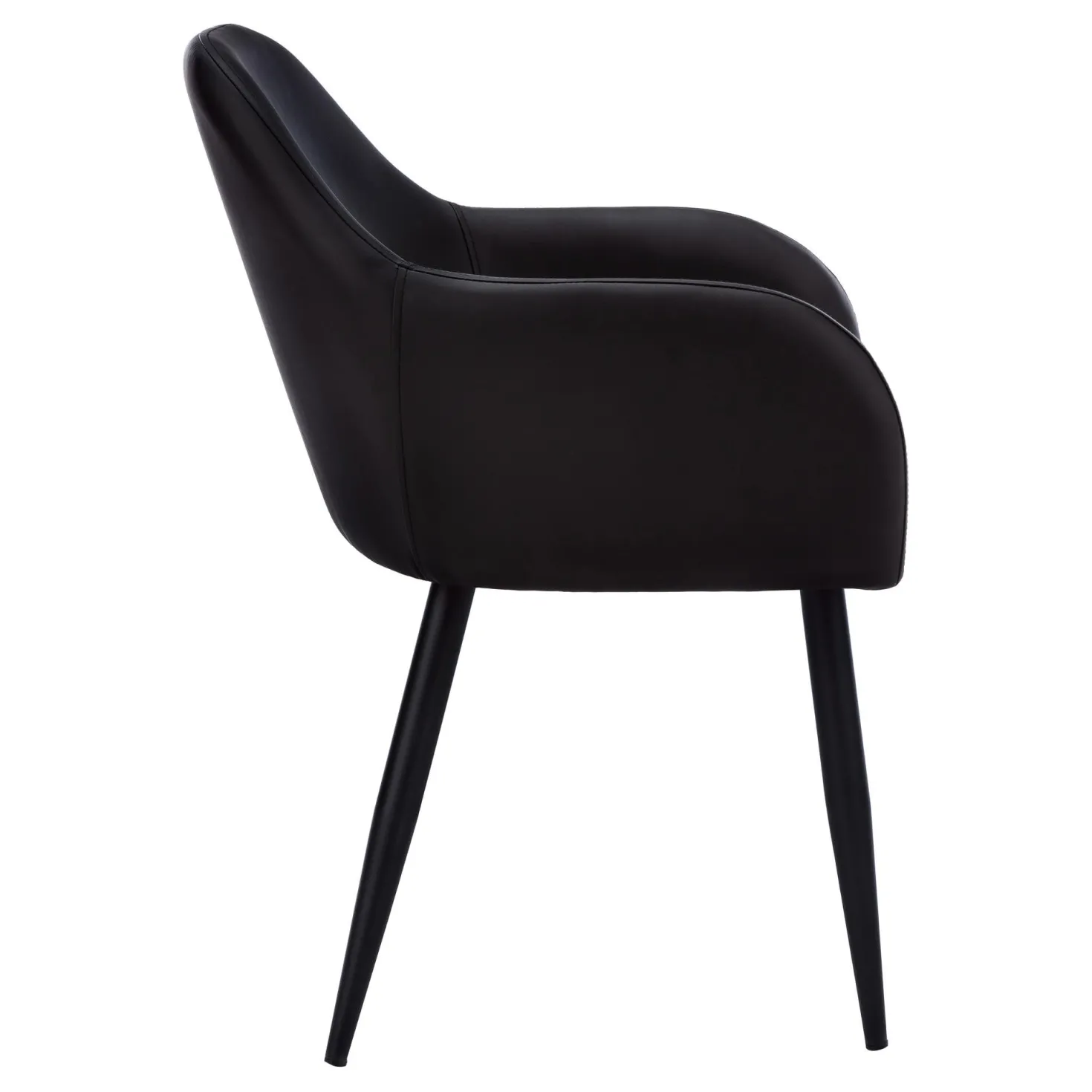 Chaises avec accoudoirs (bte de 2) - noir - Monarch