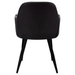 Chaises avec accoudoirs (bte de 2) - noir - Monarch