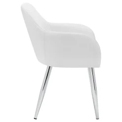 Chaises avec accoudoirs (bte de 2) - blanc - Monarch