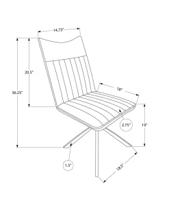Chaises avec piètement araignée noir (bte de 2) - noir - Monarch