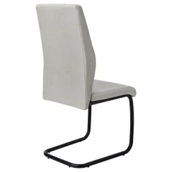 Chaises avec piètement noir (bte de 2) - gris - Monarch