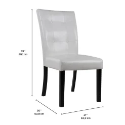 Chaises (bte de 2) - blanc