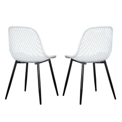 Chaises (bte de 2) - blanc