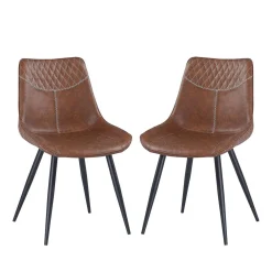Chaises (bte de 2) - brun