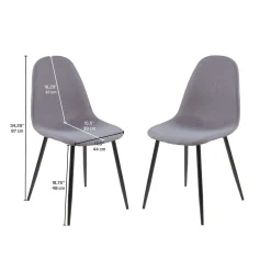 Chaises (bte de 2) - gris
