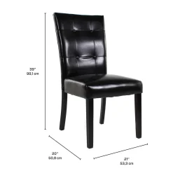 Chaises (bte de 2) - noir
