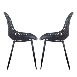 Chaises (bte de 2) - noir