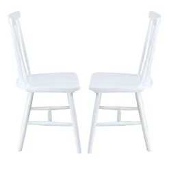 Chaises en bois (bte de 2) - blanc