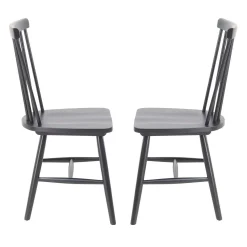 Chaises en bois (bte de 2) - noir