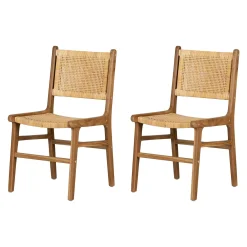 Chaises en cordage (bte de 2) - naturel