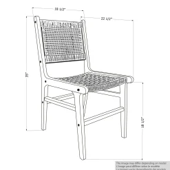 Chaises en cordage (bte de 2) - crème