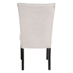 Chaises en tissu (bte de 2) - crème